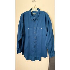 Colours by Alexander Julian Button Down Shirt Long Sleeve Pockets XL Vintage